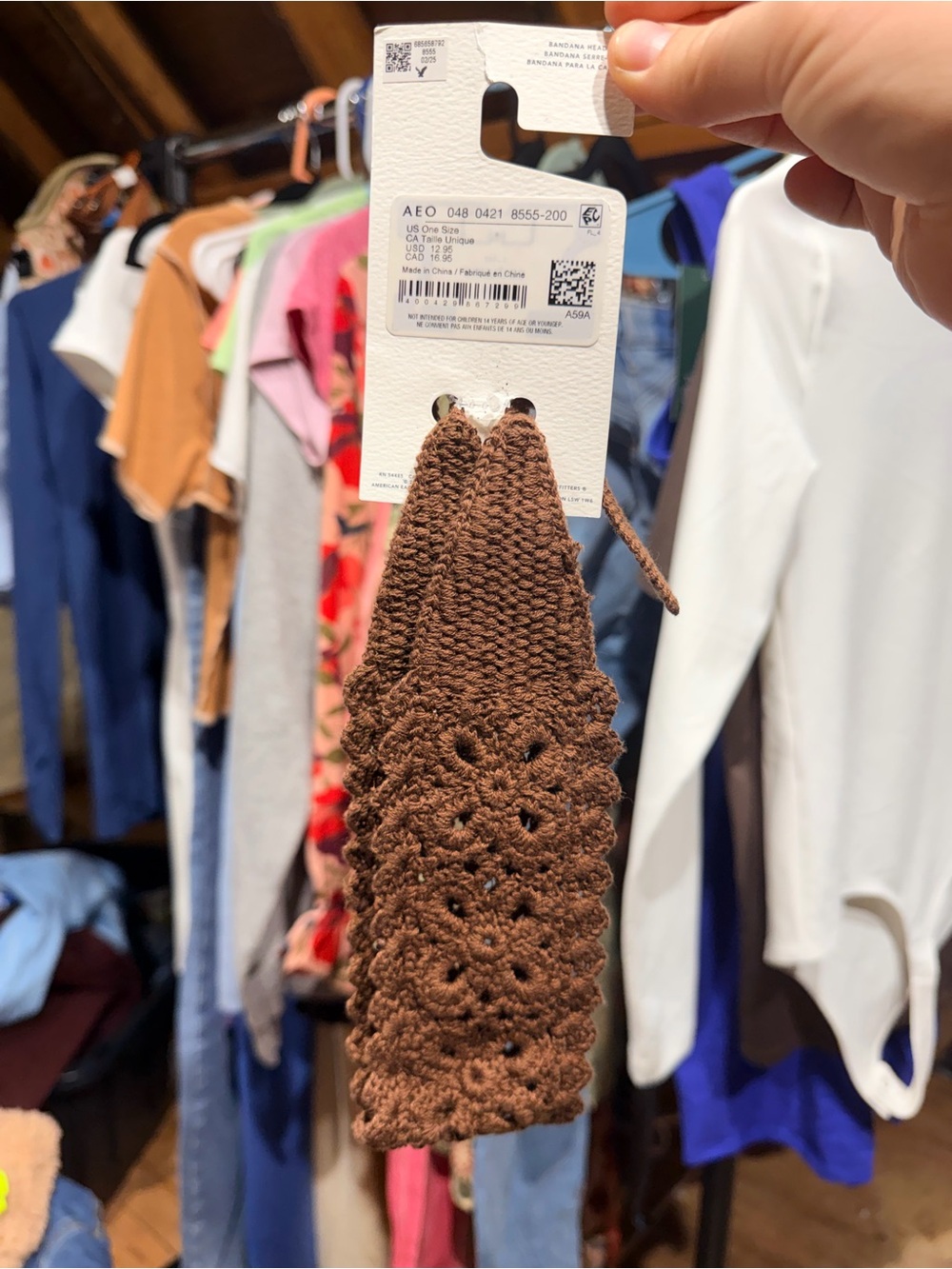 AE crochet headband